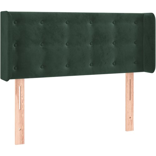 Maison Chic posteljno vzglavje - vzglavna omarica - nočna omarica z u&amp;scaron;esi temno zeleno 83x16x78/88 cm žamet, (21711793) Slike