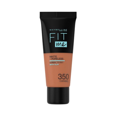 Maybelline fit me! matte + poreless tekoč puder za poenotenje kože z mat učinkom 30 ml odtenek 350 caramel Slike
