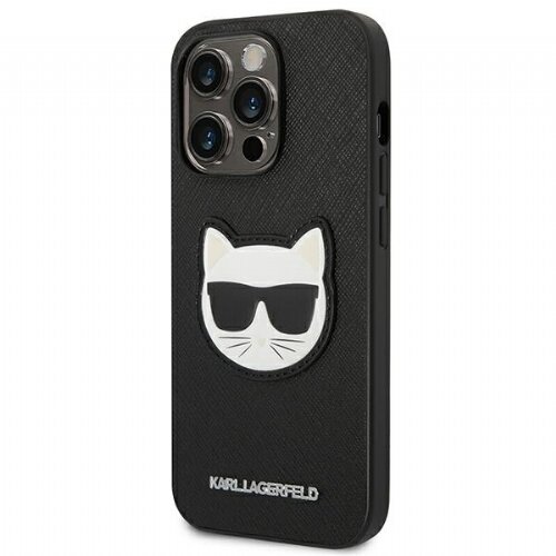 Karl Lagerfeld KLHCP14XSAPCHK za iPhone 14 Pro Max črna za&amp;scaron;čita - Choupette Head Slike