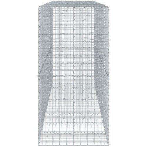  Gabionska ko&amp;scaron;ara s poklopcem 400x100x200 cm pocinčano željezo Slike
