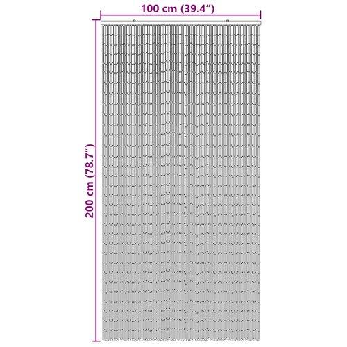  Zavjesa za vrata protiv kukaca Otisak palme 100x200 cm bambus Slike