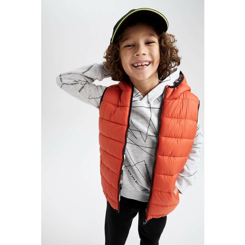 Defacto Boys Double-Sided Hooded Inflatable Vest Slike