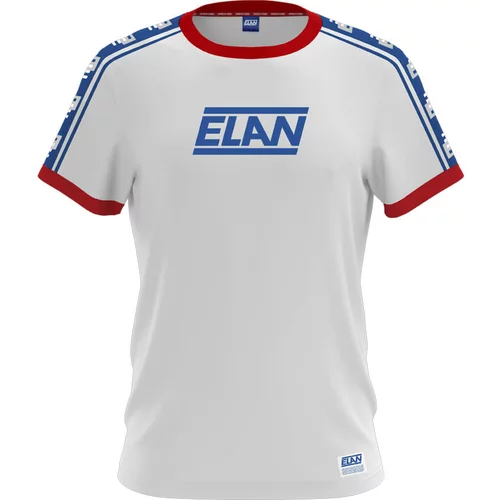 Elan Moška kratka majica T-SHIRT RETRO WHITE Bela