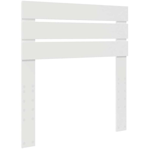  Okvir za krevet Bijelo 75 x 190 cm Čvrsto borovo drvo Slike