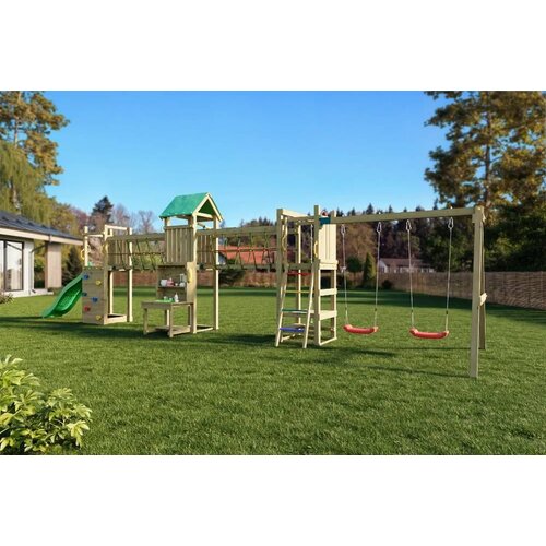 Fungoo Set SPACE LONGER - drveno vrtno igrali&amp;scaron;te Slike
