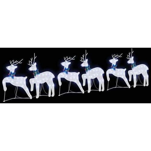  LED irvasi 6 pcs Bijelo 45 x 19 x 65 cm tkanina Slike