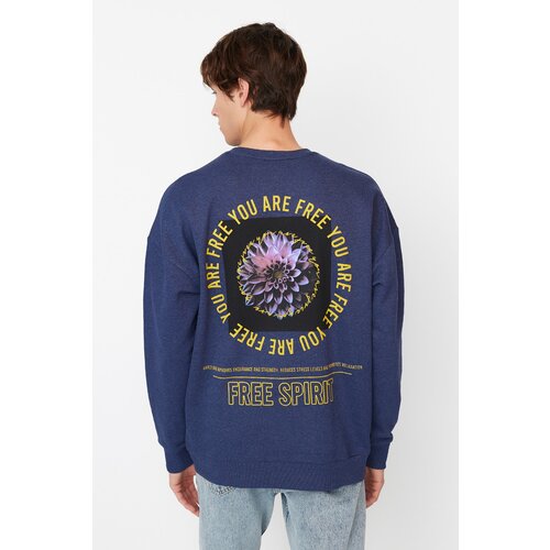 Trendyol Sweatshirt - Blue - Oversize Slike
