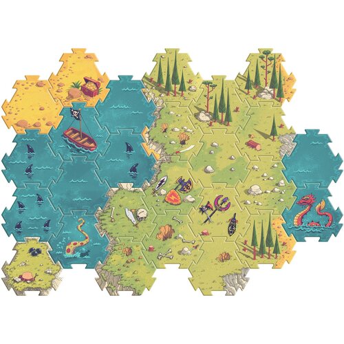 Djeco Arty Toys - Velika sestavljanka – Bitka – 30 kos Cene