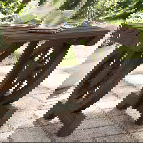  The Living Store Vrtni stolček za noge 40x36,5x38,5 cm trden les jelke - Vrtni Stolček Za Noge, (21447162) Cene