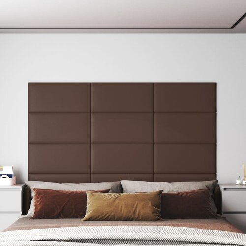 vidaXL zidne ploče od umjetne kože 12 kom smeđi 60 x 30 cm 2,16 m² Cijene
