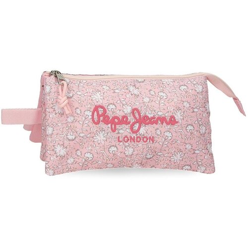 PepeJeans MIA prazna pernica sa 3 pregrade - light pink Slike
