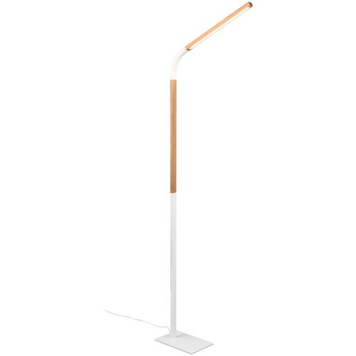 Tri O Bela/naravna LED stoječa svetilka z lesenim senčnikom (višina 169,5 cm) Norris – Cene