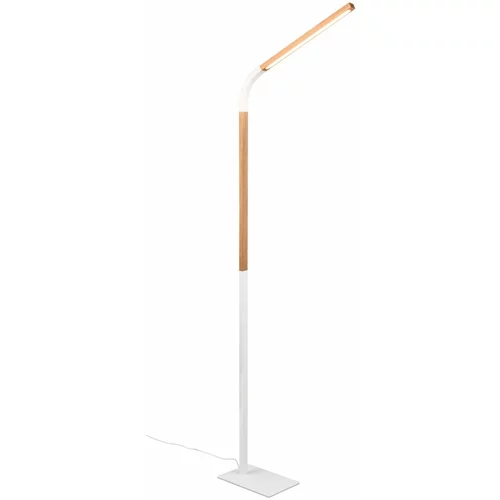Tri O Bela/naravna LED stoječa svetilka z lesenim senčnikom (višina 169,5 cm) Norris –