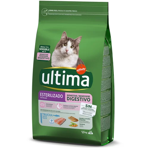 Affinity Ultima Ultima Cat Sterilized Sensible pastrva - 4,5 kg (3 x 1,5 kg)