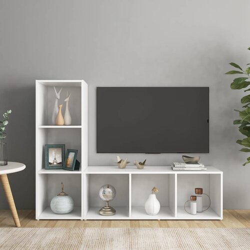 TV ormarići 2 kom bijeli 107 x 35 x 37 cm od konstruiranog drva Cene