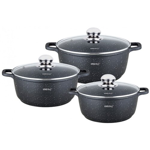 Shumee set 3 loncev 2.3, 4.5, 6.5L kinghoff KH-1606, (21384573) Slike