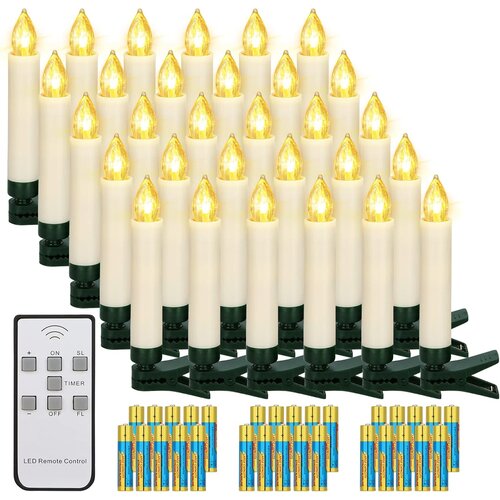 YUNSHENG LED božične svečke za drevo - set 30 kosov Cene