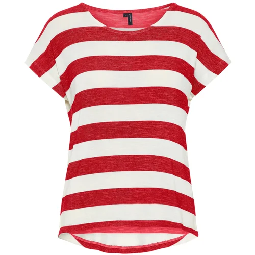 Vero Moda Majica brusnica / bela