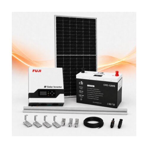  Off-grid solarni set 1,5 kW &amp;ndash; Tongwei 580 W i CFE LiFePO4 baterija 1,28 kWh Slike