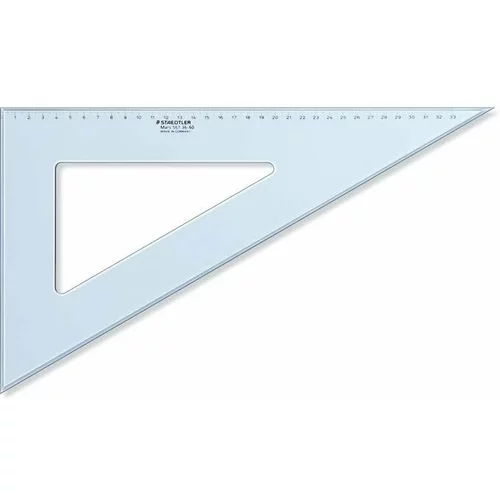 Staedtler trikotnik transparent, moder, 60/30 stopinj, 36 cm 567 36-60