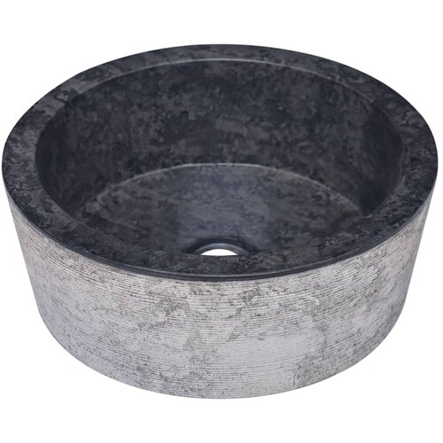 Maison Chic Umivalnik - Kopalna umivalnik - Lavabo črn &Oslash;40x15 cm marmor, (21684757) Cene