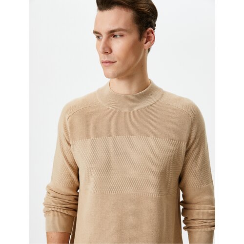 Koton Half Turtleneck Sweater Knitwear Slim Fit Textured Cene