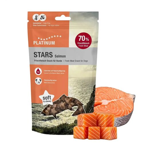 Platinum Stars mekane poslastice za pse, losos Slike