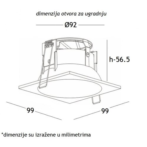 Bb Link rozetna 712 crna 1*GU10 Cene