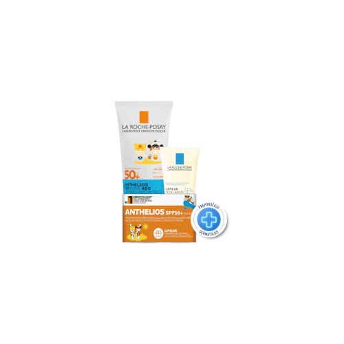 LAROCHE-POSAY PROMO Anthelios UVMUNE 400 Dermo Pediatrics mlijeko SPF50+ + Lipikar ulje AP+ Cijene