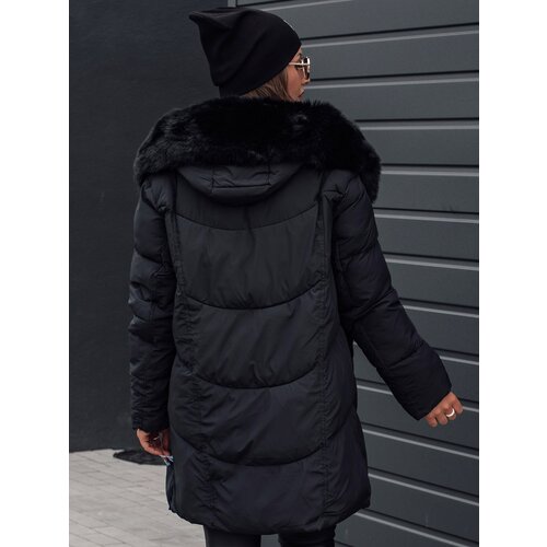 DStreet Women&amp;#039;s winter jacket MORISIO long quilted with hood black Slike