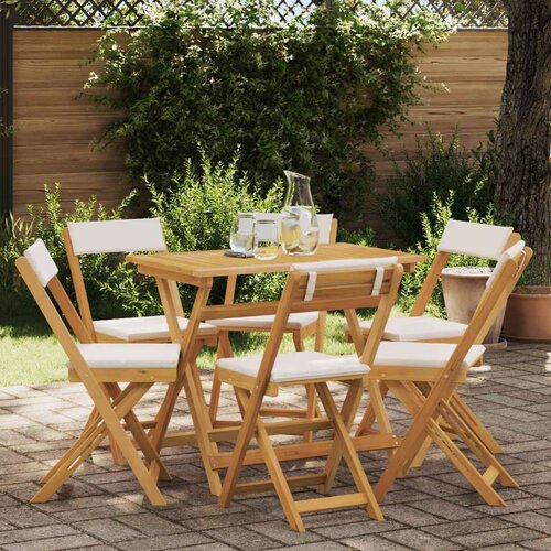  Zunanje bistro stolice 6 pcs Kremno bela 40 x 53 x 80 cm, (5000273609) Cene