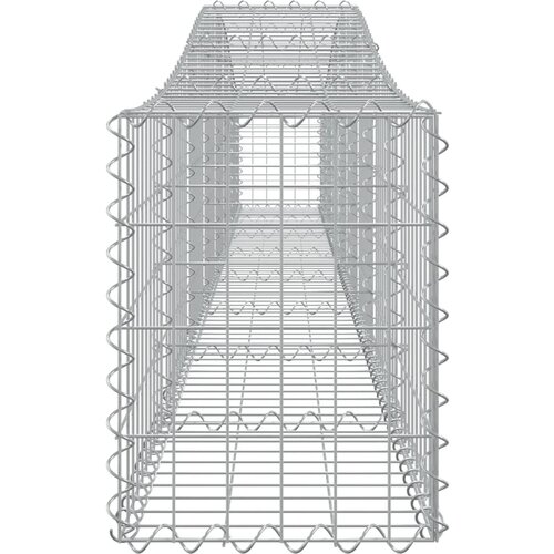  Lučne gabionske ko&amp;scaron;are 7 kom 400x30x40/60 cm pocinčano željezo Slike