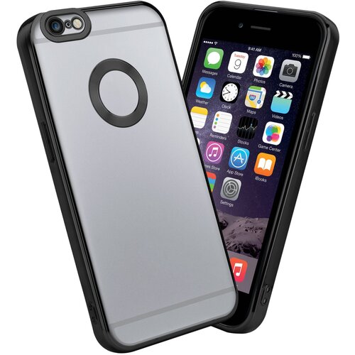 Cadorabo Case, združljiv z Apple v prozorni - črni - zaščitni pokrov, narejen iz fleksibilnega silikona TPU s kromiranjem, (20603942) Cene