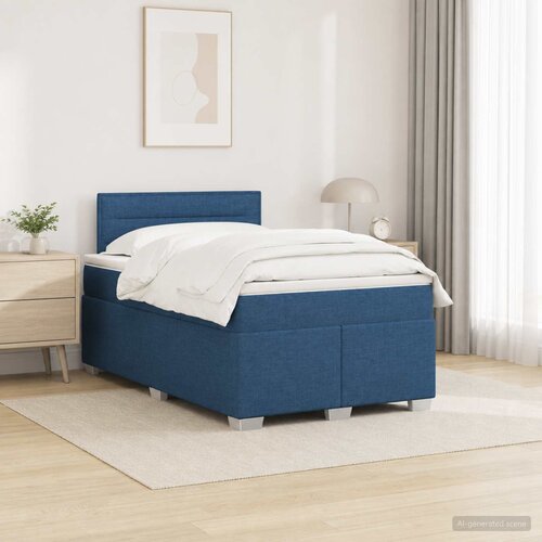  s box springom, madracem i LED-om Plava 120 x 190 cm Cene