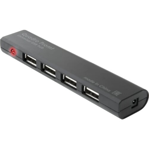 Defender usb hub 4 port 2.0 black quadro promt 83200 Slike