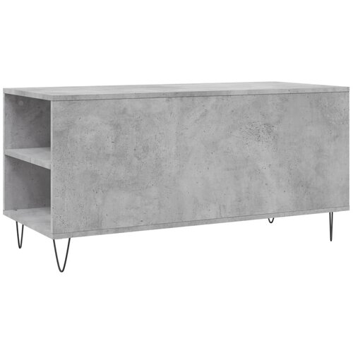  Stolić za kavu boja betona 102x44,5x50 cm od konstruiranog drva Siva Slike