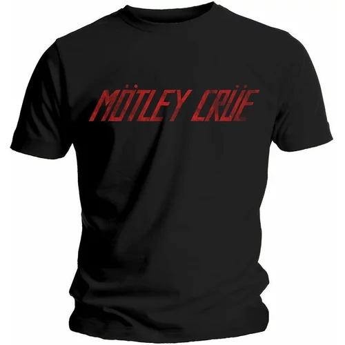 Motley Crue majica Distressed Logo 2XL Black