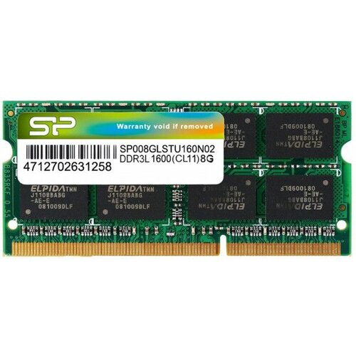 Ram sodimm silicon power DDR3 8GB 1600MHz SP008GBSTU160N02 Slike