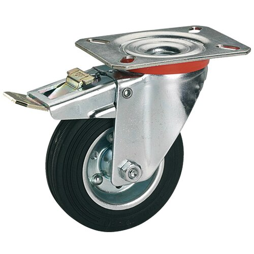 DÖRNER + HELMER zakretni kotač za transportna kolica (Promjer kotačića: 160 mm, Nosivost: 150 kg, Valjkasti ležaj, S pločom i zaustavnikom) Cijene