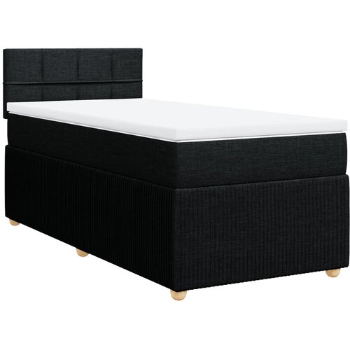 vidaXL spring krevet s madracem crni 80 x 200 cm od tkanine Cijene