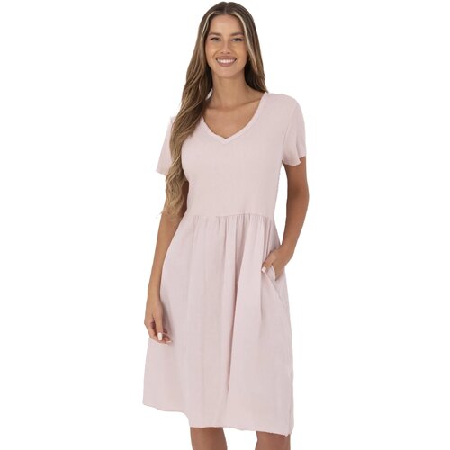 Italy Moda Dress-DHJ-SK-25370.85-Light Pink Cene