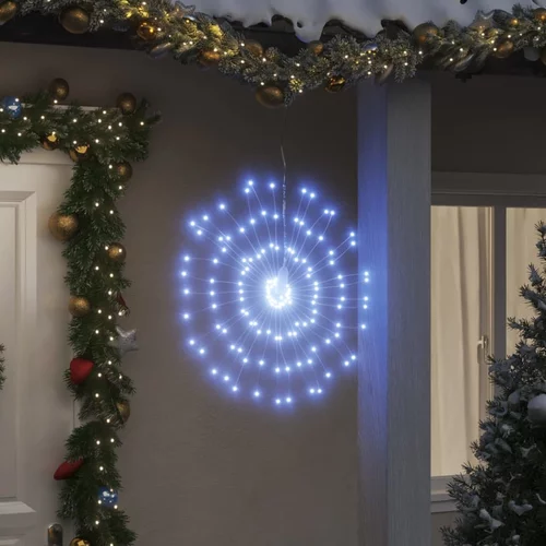 vidaXL Božićna svjetla zvjezdani prasak 140 LED 2 k hladna bijela 17cm