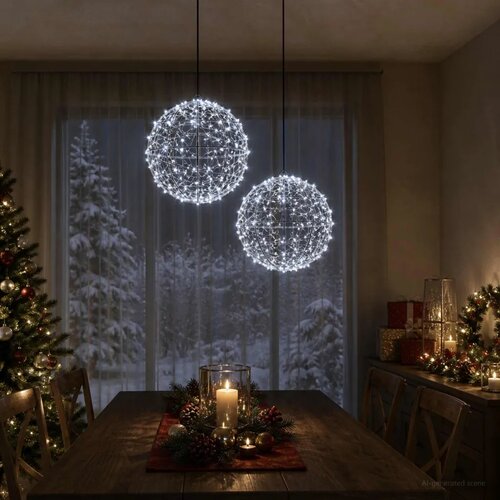  Božićni vrh svjetla 2 kom. 600 LED lampica Hladno bijela - Hladna bijela &Oslash; 30 x 32 cm 2 Cijene
