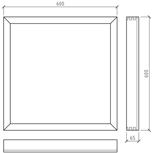  apled - led povr&amp;scaron;inski panel quadra LED/40W/230V hrast Slike