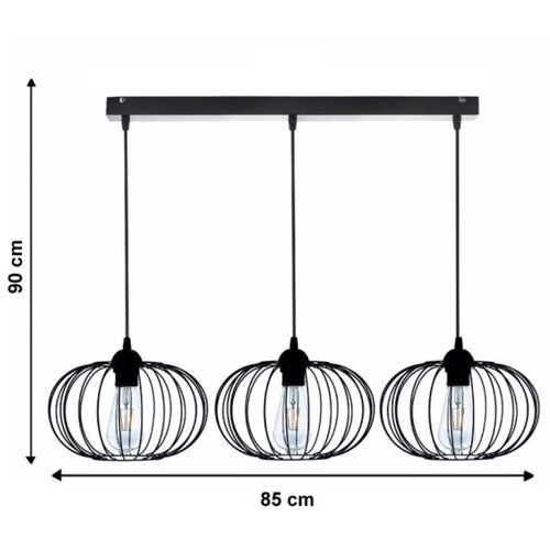  Luster na sajli BOCCA 3xE27/60W/230V Slike