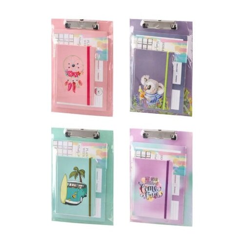 Biro time planny set rokovnik sa planerom i ata&amp;scaron;e tablom set miks ( 485352 ) Slike