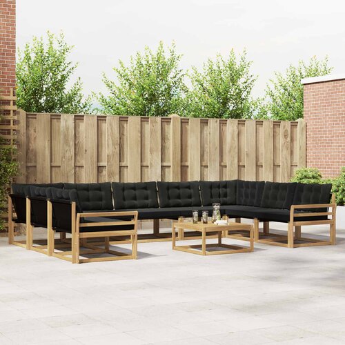  Set vanjskih sofa 10 kom. Bijela i crna Cijene