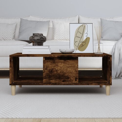  Stolić za kavu boja hrasta 90x50x36,5 cm konstruirano drvo Slike