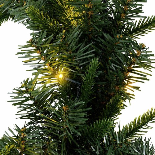  Božićni vijenac Zelena &amp;Oslash; 50 cm PVC i PE 25 LED lampica Slike