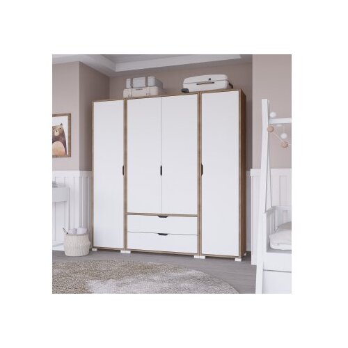 Hanah home Ormar Nissan 1600-024, 170x183x45 cm, Bijeli Slike
